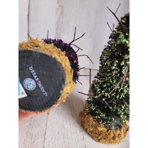 Dept 56 Halloween glitter spooky topiary Xmas‎ village set - Picture 6 of 6